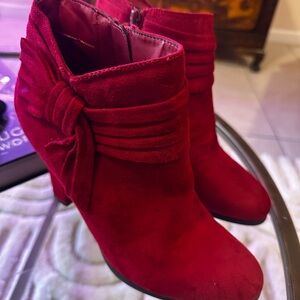 Impo Chic Red Ankle Booties